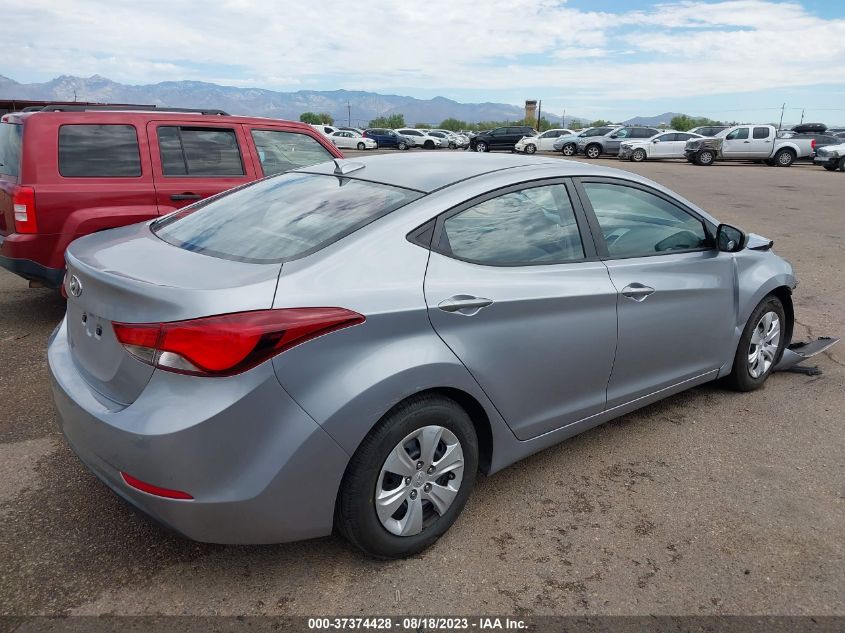 2016 HYUNDAI ELANTRA SE - 5NPDH4AE1GH726684