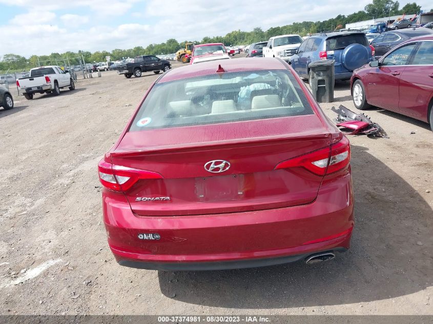 2015 HYUNDAI SONATA 2.4L SE - 5NPE24AF6FH179618