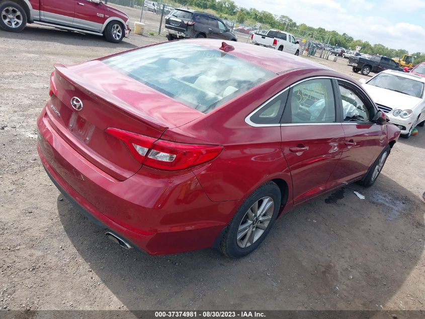 2015 HYUNDAI SONATA 2.4L SE - 5NPE24AF6FH179618