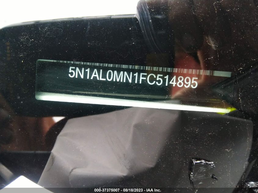 2015 INFINITI QX60 - 5N1AL0MN1FC514895