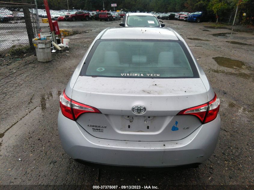 2014 TOYOTA COROLLA L/LE/S/S PLUS/LE PLUS - 2T1BURHEXEC138627