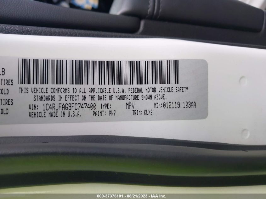 2015 JEEP GRAND CHEROKEE ALTITUDE - 1C4RJFAG9FC747400