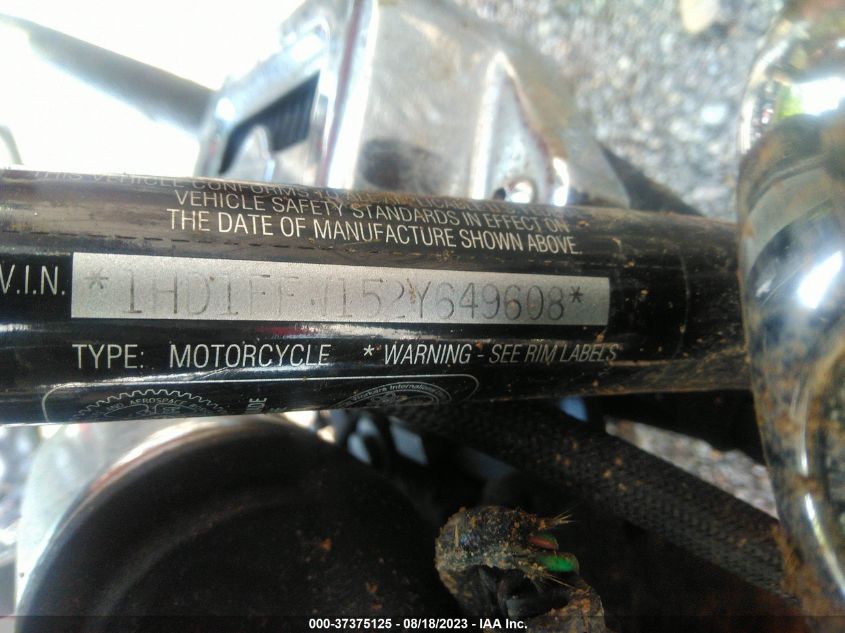 2002 HARLEY-DAVIDSON FLHTCI 1HD1FFW152Y649608