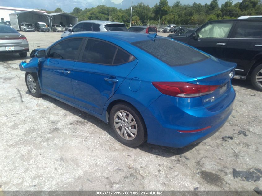 2017 HYUNDAI ELANTRA SE - KMHD74LF7HU208719