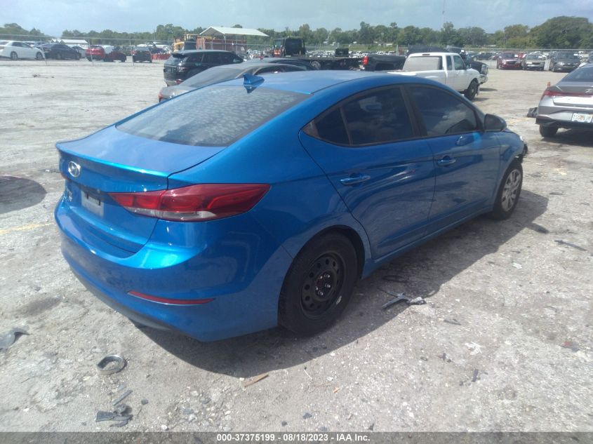 2017 HYUNDAI ELANTRA SE - KMHD74LF7HU208719