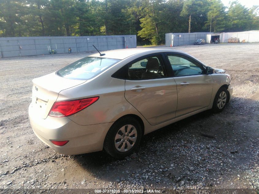 2016 HYUNDAI ACCENT SE - KMHCT4AE2GU039967