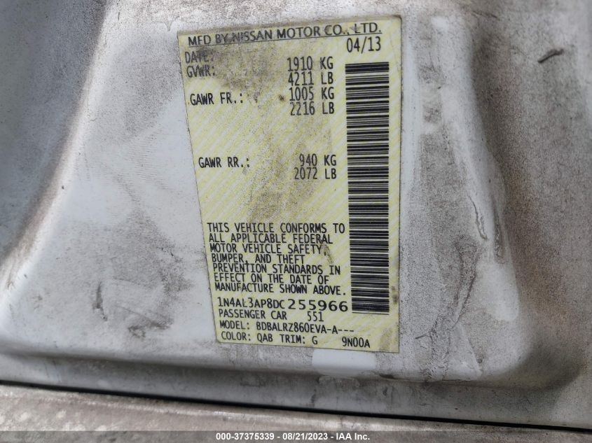 2013 NISSAN ALTIMA 2.5 S - 1N4AL3AP8DC255966
