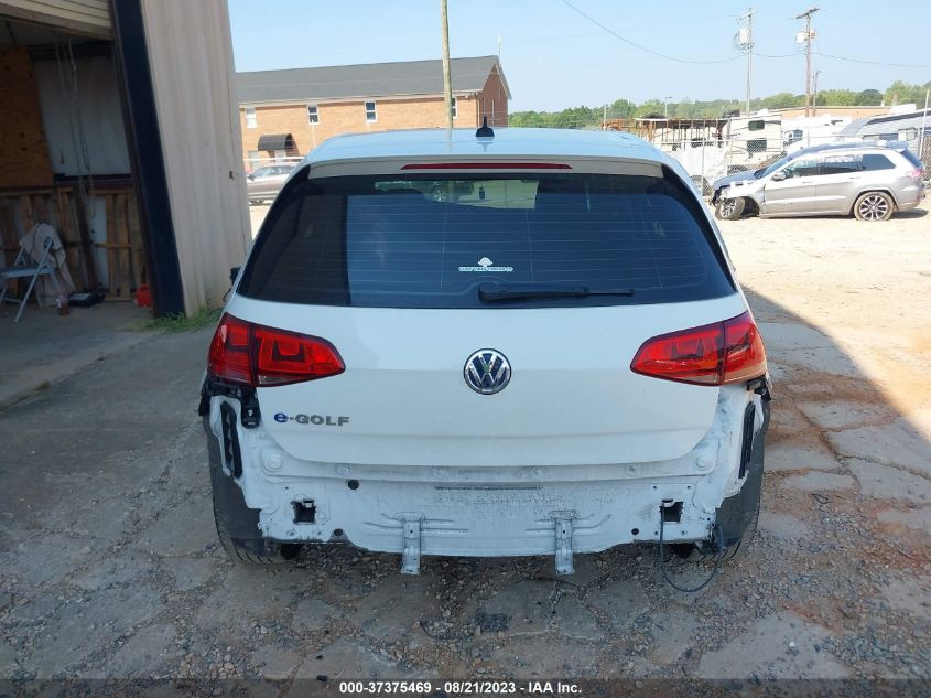 2016 VOLKSWAGEN E-GOLF SEL PREMIUM - WVWPP7AUXGW916891