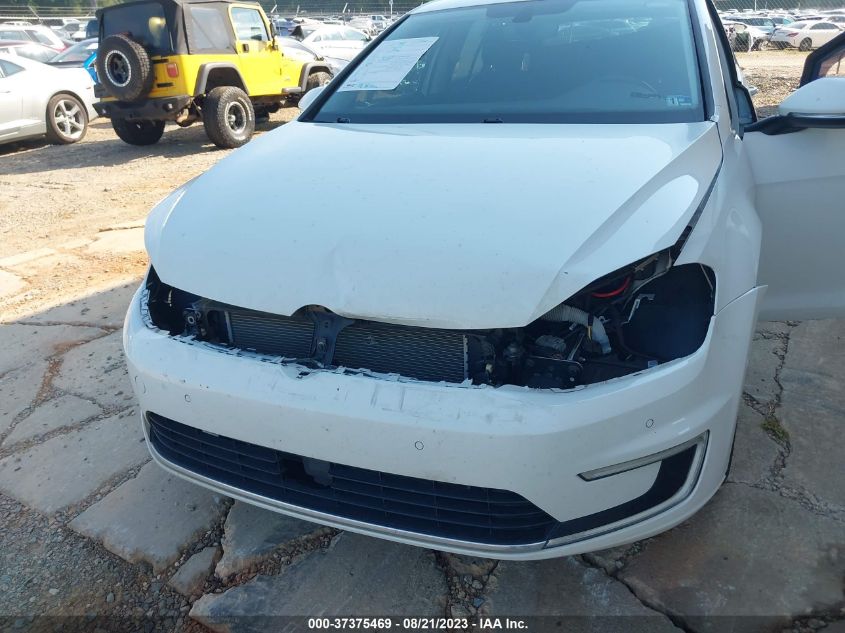 2016 VOLKSWAGEN E-GOLF SEL PREMIUM - WVWPP7AUXGW916891