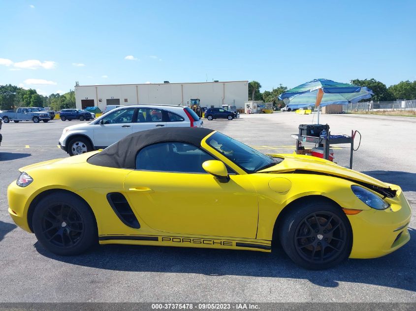 2017 PORSCHE 718 BOXSTER WP0CA2A88HS221145