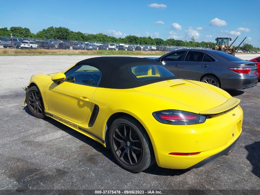 2017 PORSCHE 718 BOXSTER WP0CA2A88HS221145