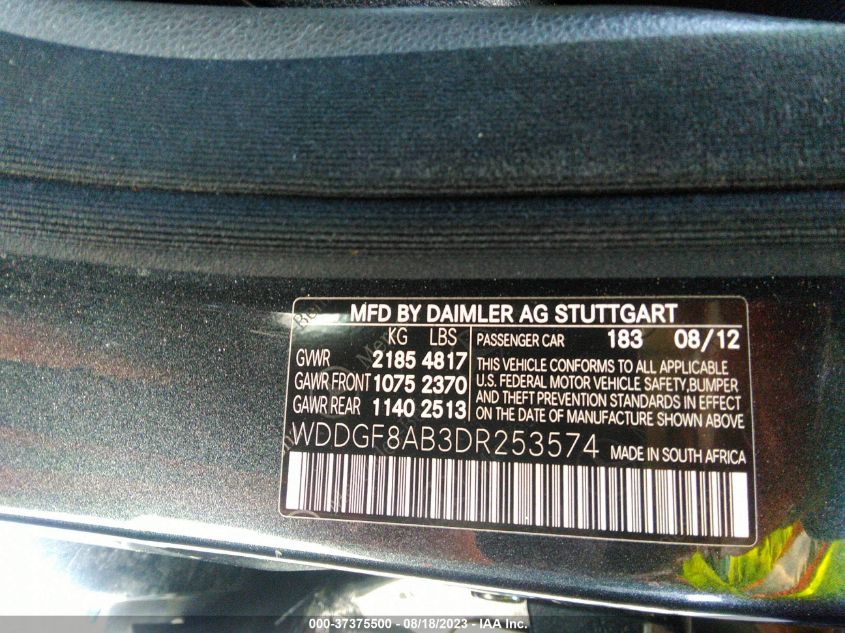 2013 MERCEDES-BENZ C 300 SPORT 4MATIC/LUXURY 4MATIC - WDDGF8AB3DR253574