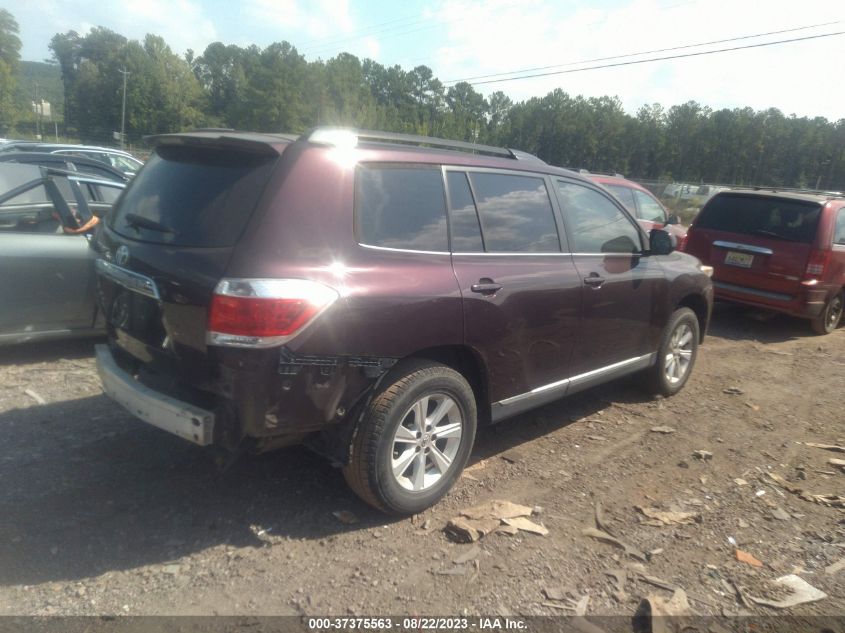 2013 TOYOTA HIGHLANDER PLUS - 5TDZA3EH2DS043343