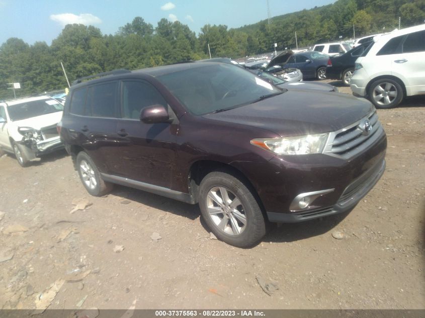 2013 TOYOTA HIGHLANDER PLUS - 5TDZA3EH2DS043343