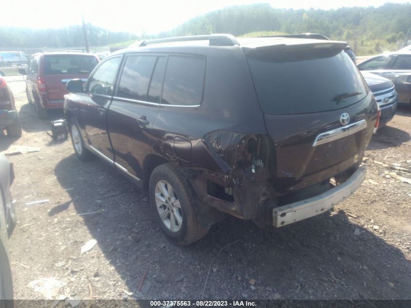 2013 TOYOTA HIGHLANDER PLUS - 5TDZA3EH2DS043343
