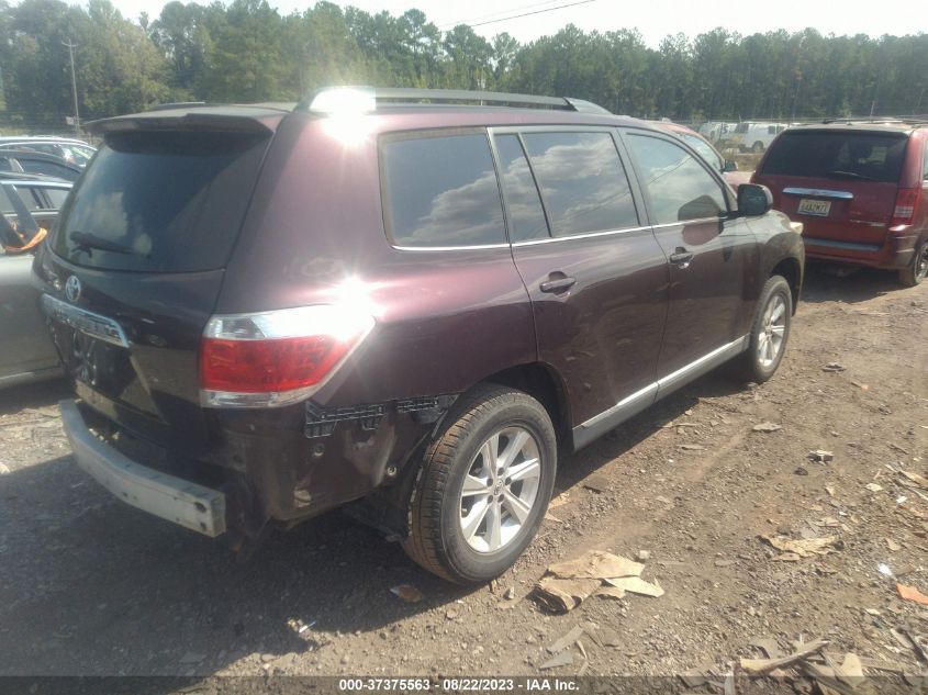 2013 TOYOTA HIGHLANDER PLUS - 5TDZA3EH2DS043343