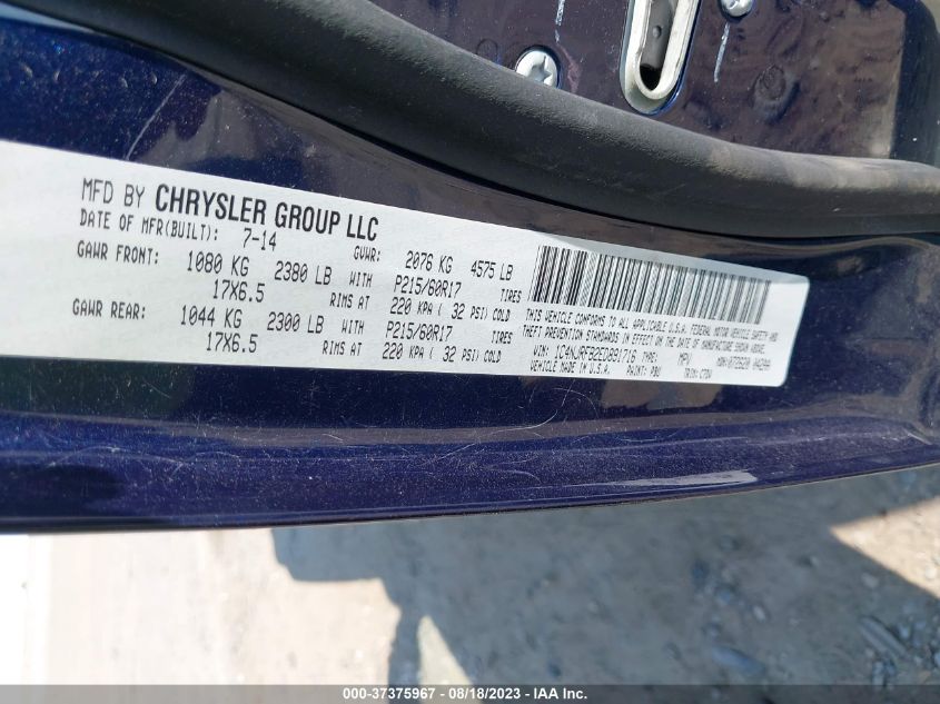 2014 JEEP PATRIOT LATITUDE - 1C4NJRFB2ED891716