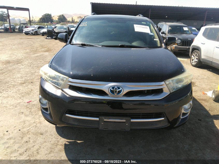 2013 TOYOTA HIGHLANDER HYBRID LIMITED JTEDC3EH2D2018885