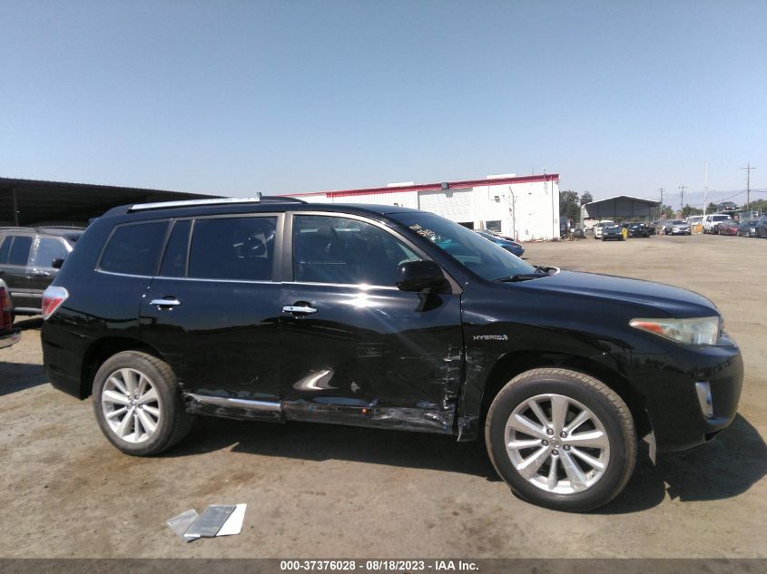 2013 TOYOTA HIGHLANDER HYBRID LIMITED JTEDC3EH2D2018885