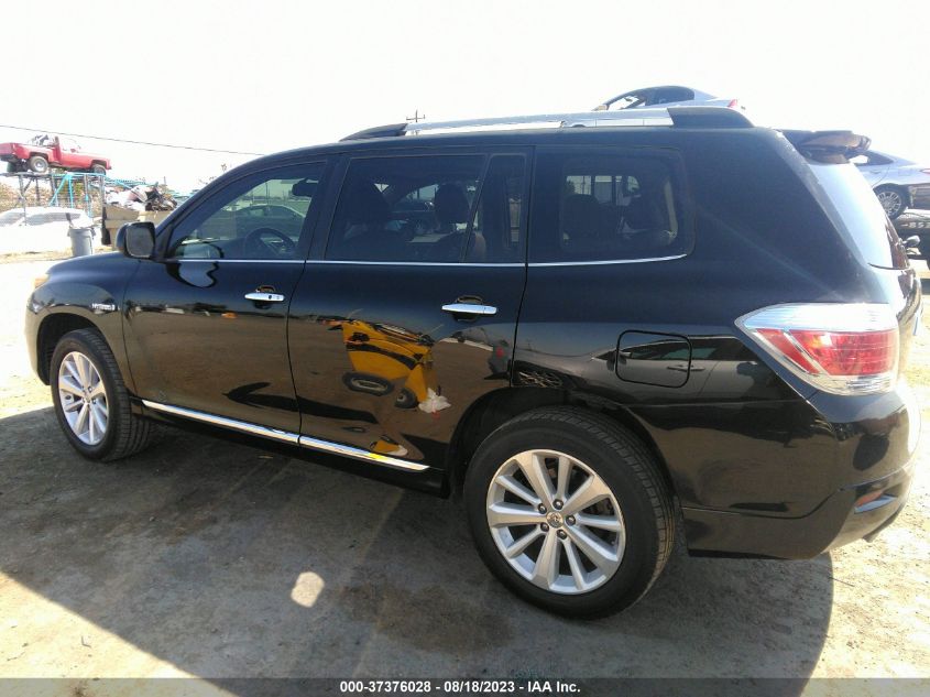 2013 TOYOTA HIGHLANDER HYBRID LIMITED JTEDC3EH2D2018885