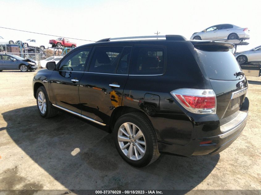2013 TOYOTA HIGHLANDER HYBRID LIMITED JTEDC3EH2D2018885