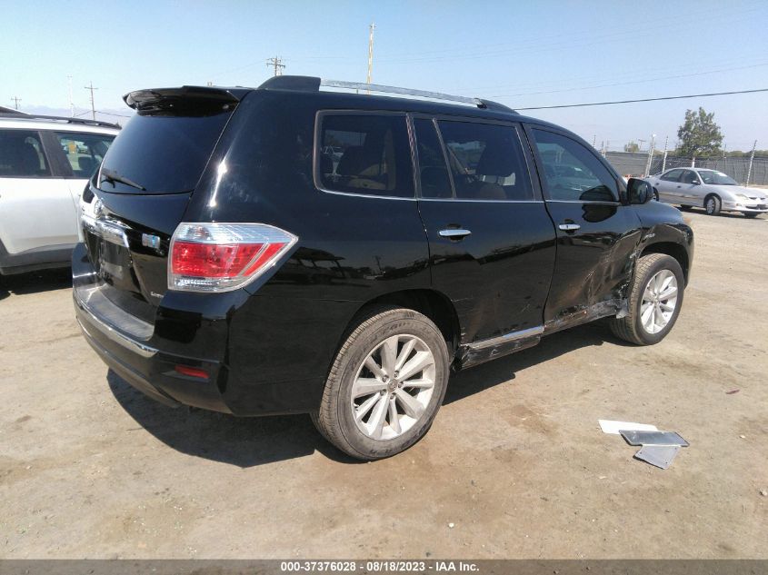 2013 TOYOTA HIGHLANDER HYBRID LIMITED JTEDC3EH2D2018885