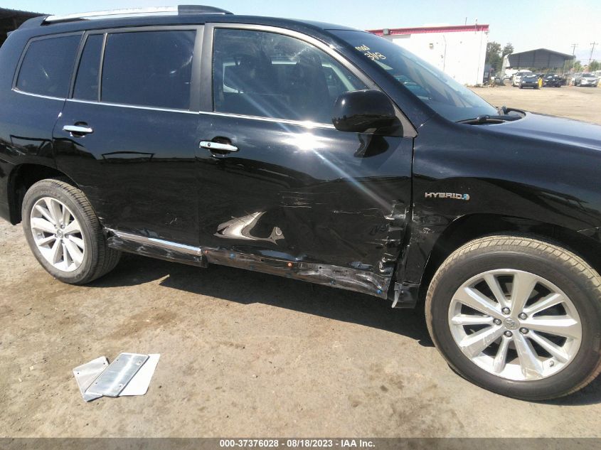 2013 TOYOTA HIGHLANDER HYBRID LIMITED JTEDC3EH2D2018885