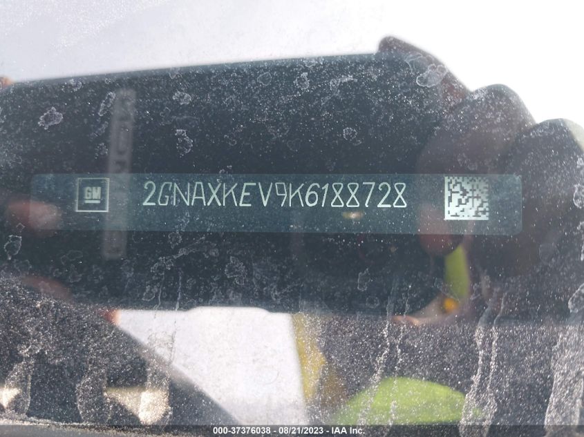2019 CHEVROLET EQUINOX LT - 2GNAXKEV9K6188728