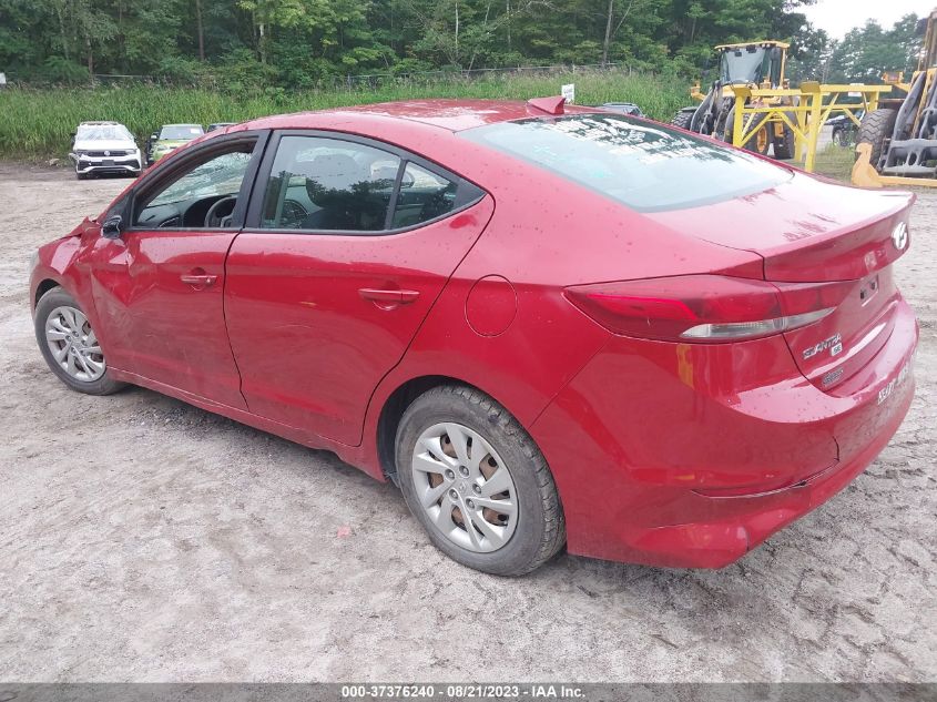 2017 HYUNDAI ELANTRA SE - 5NPD74LF9HH077937