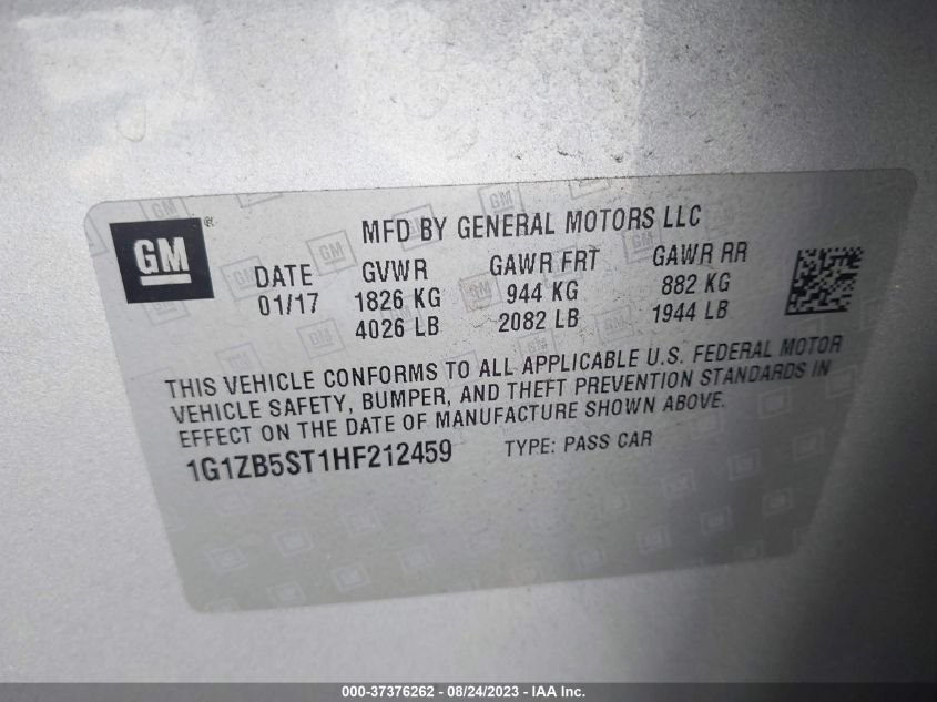 2017 CHEVROLET MALIBU LS - 1G1ZB5ST1HF212459