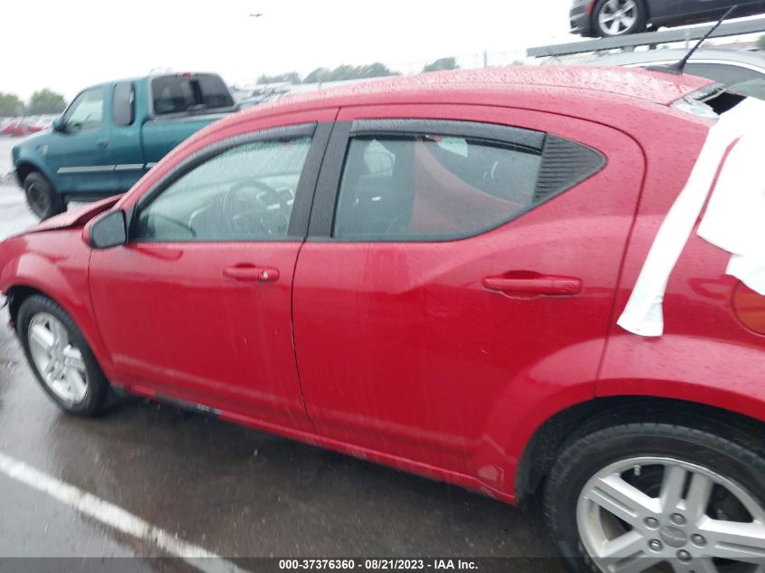 2013 DODGE AVENGER SXT - 1C3CDZCGXDN731109