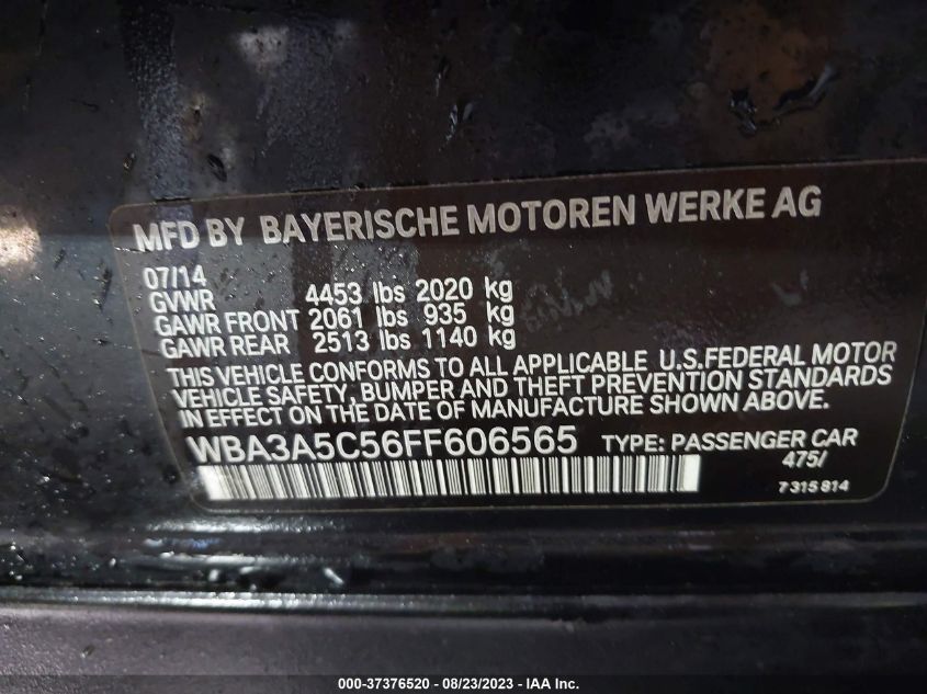 2015 BMW 3 SERIES 328I - WBA3A5C56FF606565