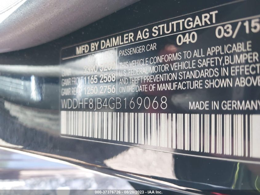 2016 MERCEDES-BENZ E-CLASS E 350 - WDDHF8JB4GB169068