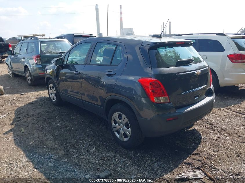 2016 CHEVROLET TRAX LS - 3GNCJKSB1GL158615