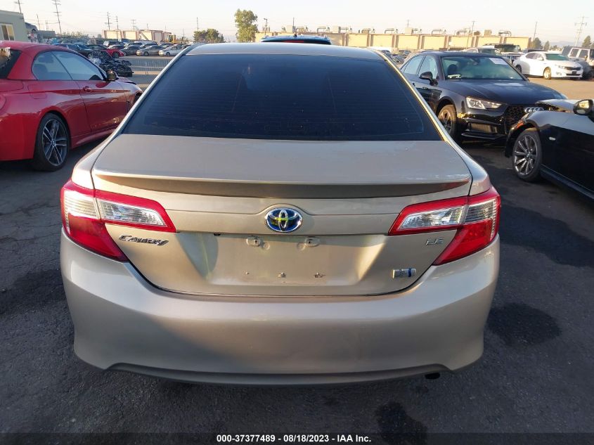 2014 TOYOTA CAMRY HYBRID LE/XLE/SE LIMITED EDITION - 4T1BD1FK6EU112194