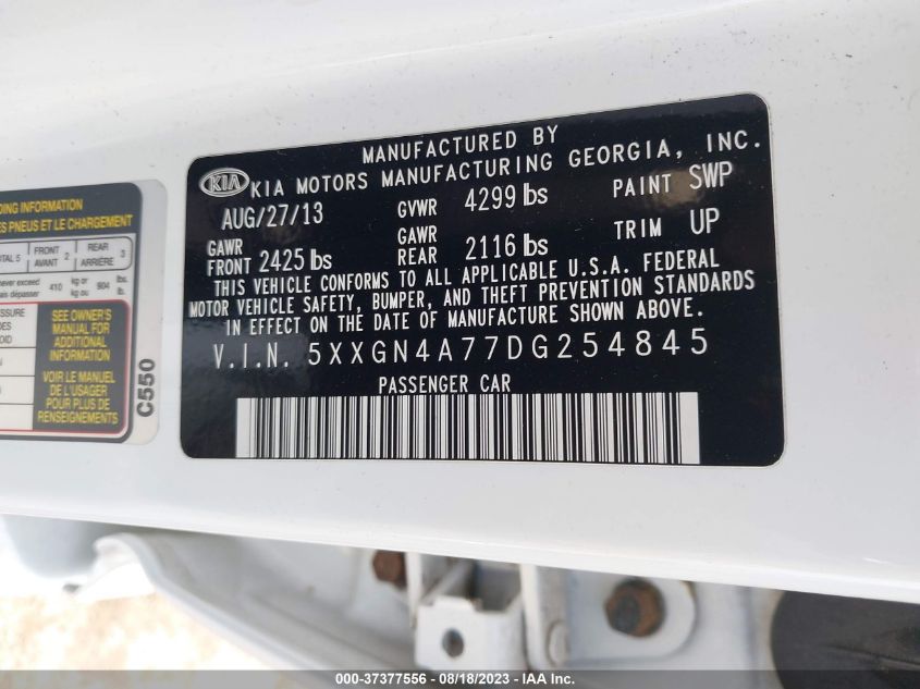 2013 KIA OPTIMA EX - 5XXGN4A77DG254845