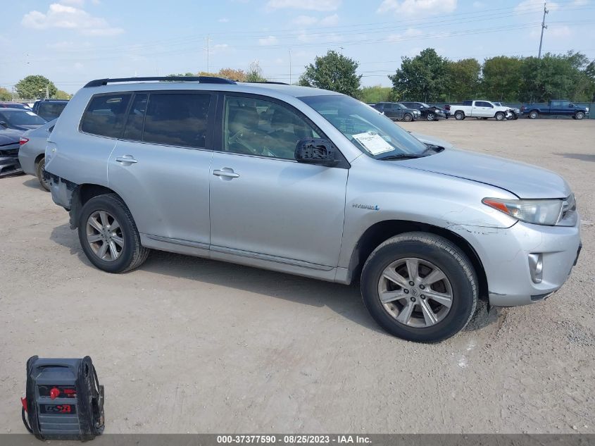 2013 TOYOTA HIGHLANDER HYBRID JTEBC3EH6D2010909