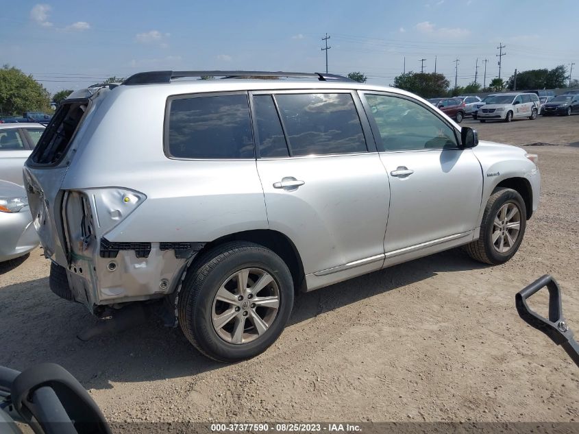 2013 TOYOTA HIGHLANDER HYBRID JTEBC3EH6D2010909