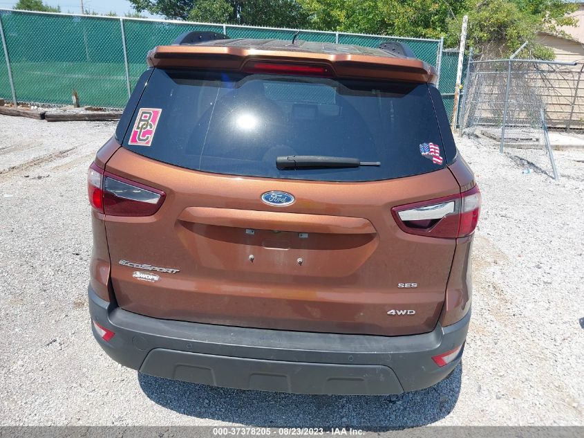 2019 FORD ECOSPORT SES - MAJ6S3JL2KC279490