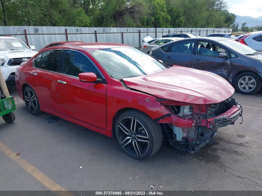 2017 HONDA ACCORD SEDAN SPORT - 1HGCR2F57HA093821