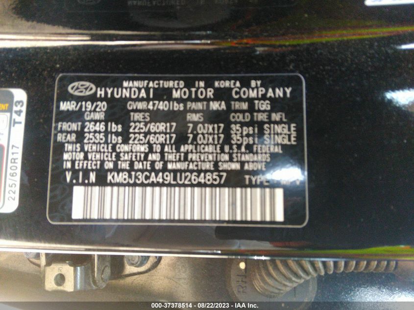 2020 HYUNDAI TUCSON VALUE - KM8J3CA49LU264857