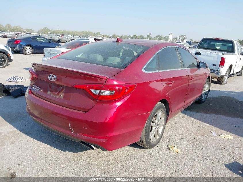 2015 HYUNDAI SONATA 2.4L SE - 5NPE24AF2FH206166