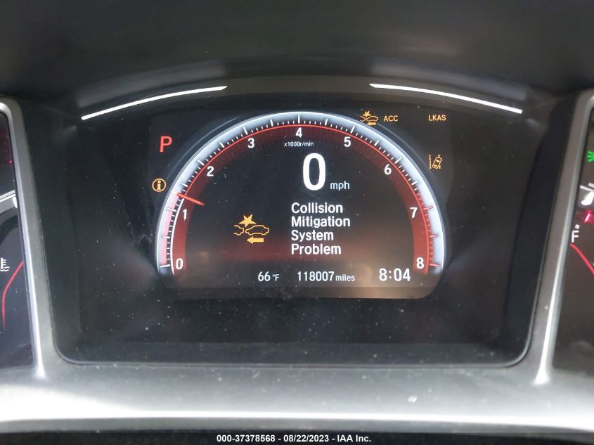VIN 19XFC2F89KE201643 2019 HONDA CIVIC SEDAN SPORT