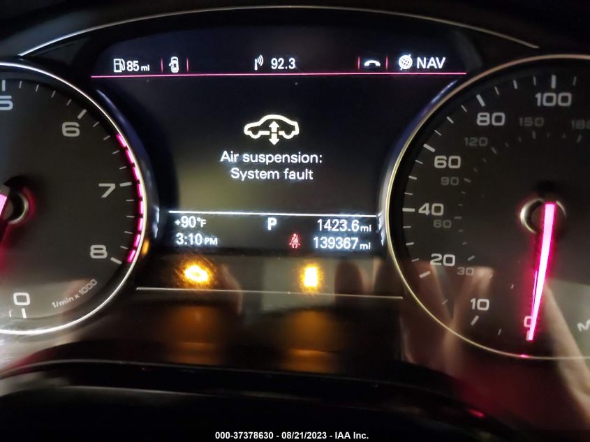2013 AUDI A8 L 3.0L WAURGAFD4DN000432