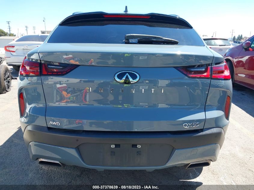 2022 INFINITI QX55 LUXE 3PCAJ5J31NF103024