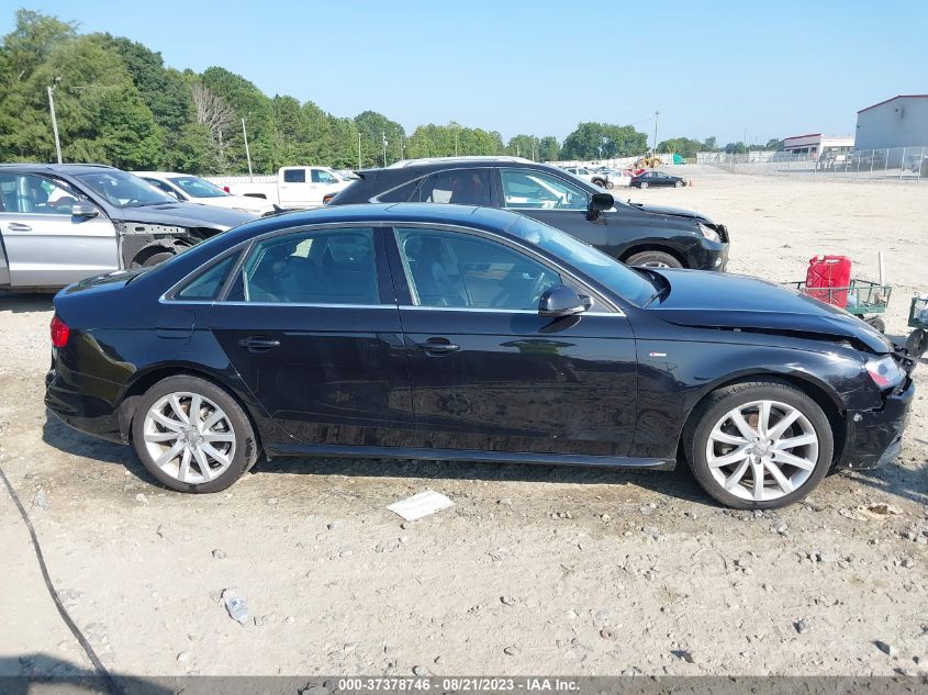 2014 AUDI A4 PREMIUM - WAUAFAFL5EN033271