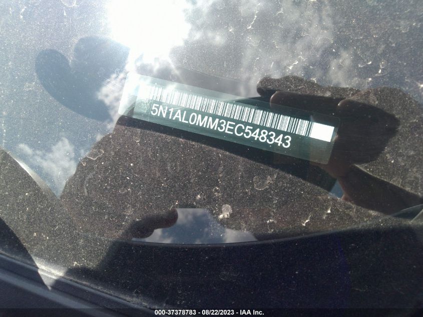 2014 INFINITI QX60 - 5N1AL0MM3EC548343