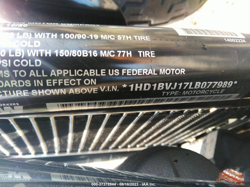 2020 HARLEY-DAVIDSON FXST 1HD1BVJ17LB077989