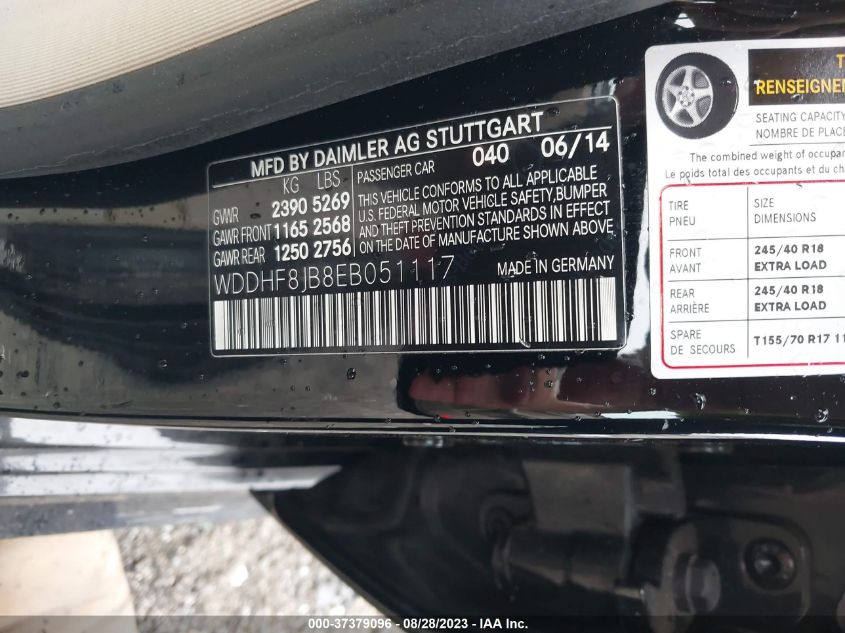 2014 MERCEDES-BENZ E-CLASS E 350 - WDDHF8JB8EB051117
