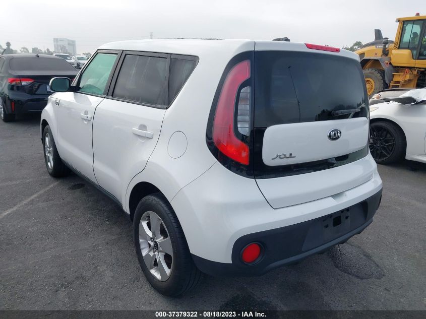 2019 KIA SOUL BASE - KNDJN2A24K7022336